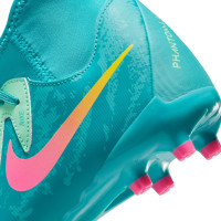 Nike Phantom Luna II Academy Gazon Naturel Gazon Artificiel Chaussures de Foot (MG) Enfants Turquoise Vert Clair Multicolore