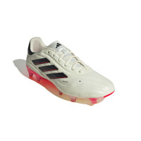 adidas Copa Pure 2 Elite Gazon Naturel Chaussures de Foot (FG) Blanc Noir Rouge