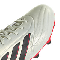 adidas Copa Pure 2 League Gazon Naturel Chaussures de Foot (FG) Blanc Noir Rouge