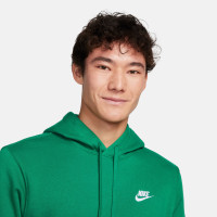 Survêtement polaire à capuche Nike Sportswear Club, vert et blanc
