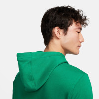 Survêtement polaire à capuche Nike Sportswear Club, vert et blanc