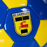 Mini ballon de football SC Cambuur taille 1 bleu jaune