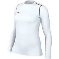 Haut d'entraînement Nike Park 20 pour femme, blanc et noir