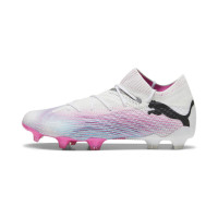 PUMA Future 7 Ultimate Gras / Kunstgras Voetbalschoenen (MG) Wit Roze Zwart