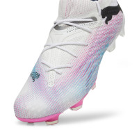 PUMA Future 7 Ultimate Gras / Kunstgras Voetbalschoenen (MG) Wit Roze Zwart