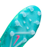 Nike Phantom GX II Elite Gazon Artificiel Chaussures de Foot (FG) Turquoise Vert Clair Multicolore