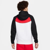 Nike Tech Fleece Sportswear Vest Wit Zwart Rood