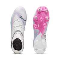 PUMA Future 7 Ultimate Crampons Vissés Chaussures de Foot (SG) Blanc Rose Noir