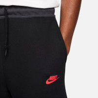 Nike Tech Fleece Sportswear Pantalon de Jogging Noir Gris Rouge Vif