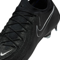 Nike Phantom GX II Elite Gazon Naturel Chaussures de Foot (FG) Noir Gris Foncé