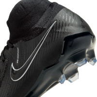 Nike Phantom Luna II Elite Gazon Naturel Chaussures de Foot (FG) Noir Gris Foncé
