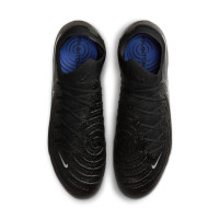Nike Phantom GX II Elite Crampons Vissés Chaussures de Foot (SG) Anti-Clog Noir Gris Foncé