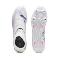 PUMA Future 7 Pro Crampons Vissés Chaussures de Foot (SG) Blanc Rose Noir