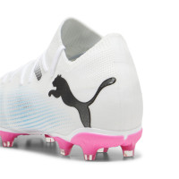 PUMA Future 7 Match Gras / Kunstgras Voetbalschoenen (MG) Wit Roze Zwart