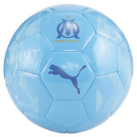 Football d'avant-match PUMA Olympique de Marseille, taille 5, 2023-2024, bleu, bleu foncé