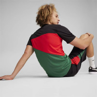 PUMA Maroc T-Shirt 2023-2024 Noir Vert Foncé Rouge