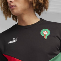 PUMA Maroc T-Shirt 2023-2024 Noir Vert Foncé Rouge