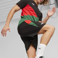 PUMA Maroc Woven Short 2023-2024 Noir Vert Foncé Rouge
