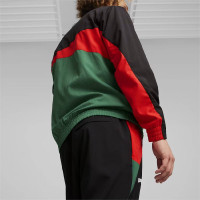 PUMA Maroc Woven Pantalon d'Entraînement 2023-2024 Noir Vert Foncé Rouge