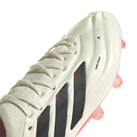 adidas Copa Pure 2+ Gazon Naturel Chaussures de Foot (FG) Blanc Noir Rouge