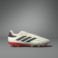 adidas Copa Pure 2+ Gazon Naturel Chaussures de Foot (FG) Blanc Noir Rouge