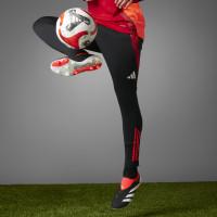 adidas Predator Elite Sans Lacets Gazon Naturel Chaussures de Foot (FG) Noir Blanc Rouge Vif