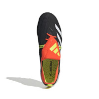 adidas Predator Elite FT Gazon Naturel Chaussures de Foot (FG) Noir Blanc Rouge Vif