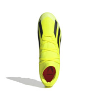 adidas X Crazyfast League Crampons Vissés Chaussures de Foot (SG) Jaune Vif Noir Blanc