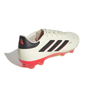 adidas Copa Pure 2 Pro Gazon Naturel Chaussures de Foot (FG) Blanc Noir Rouge