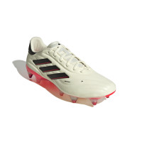 adidas Copa Pure 2 Elite Crampons Vissés Chaussures de Foot (SG) Blanc Noir Rouge
