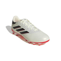 adidas Copa Pure 2 League Gazon Naturel Gazon Artificiel Chaussures de Foot (MG) Blanc Noir Rouge