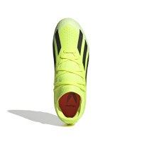 adidas X Crazyfast League Gazon Naturel Gazon Artificiel Chaussures de Foot (MG) Enfants Jaune Noir Blanc