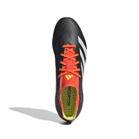 adidas Predator League Gazon Naturel Chaussures de Foot (FG) Noir Blanc Rouge Vif