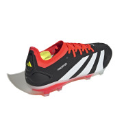 adidas Predator Pro Gras Voetbalschoenen (FG) Zwart Wit Felrood