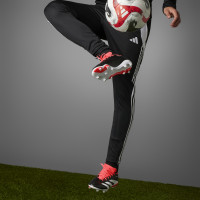 adidas Predator League Gazon Naturel Chaussures de Foot (FG) Noir Blanc Rouge Vif