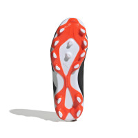 adidas Predator League Gras / Kunstgras Voetbalschoenen (MG) Kids Zwart Wit Felrood