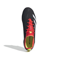 adidas Predator Elite Crampons Vissés Chaussures de Foot (SG) Noir Blanc Rouge Vif