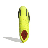 adidas X Crazyfast Pro Gazon Naturel Chaussures de Foot (FG) Jaune Vif Noir Blanc