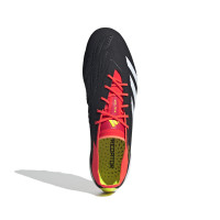 adidas Predator Elite Gazon Artificiel Chaussures de Foot (AG) Noir Blanc Rouge Vif