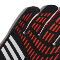 adidas Predator Training Gants de Gardien de But Enfants Noir Rouge Vif Blanc Jaune
