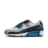 Nike Air Max 90 Sneakers Wit Grijs Zwart Blauw