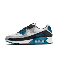 Nike Air Max 90 Sneakers Wit Grijs Zwart Blauw