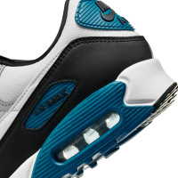 Nike Air Max 90 Sneakers Wit Grijs Zwart Blauw