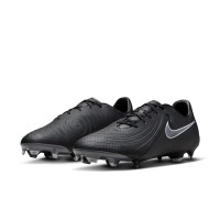 Nike Phantom GX II Academy Gras / Kunstgras Voetbalschoenen (MG) Zwart Donkergrijs