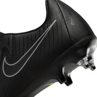 Nike Phantom GX II Academy Crampons Vissés Chaussures de Foot (SG) Anti-Clog Noir Gris Foncé