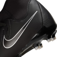 Nike Phantom Luna II Academy Gazon Naturel Gazon Artificiel Chaussures de Foot (MG) Enfants Noir Gris Foncé