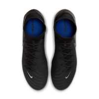 Nike Phantom Luna II Pro Gazon Naturel Chaussures de Foot (FG) Noir Gris Foncé