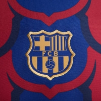 Nike FC Barcelone Pre-Match Maillot d'Entraînement 2023-2024 Bleu Foncé Rouge Doré