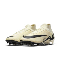 Nike Zoom Mercurial Superfly 9 Elite Gazon Naturel Chaussures de Foot (FG) Jaune Noir