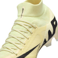Nike Zoom Mercurial Superfly 9 Pro Gazon Naturel Chaussures de Foot (FG) Jaune Noir